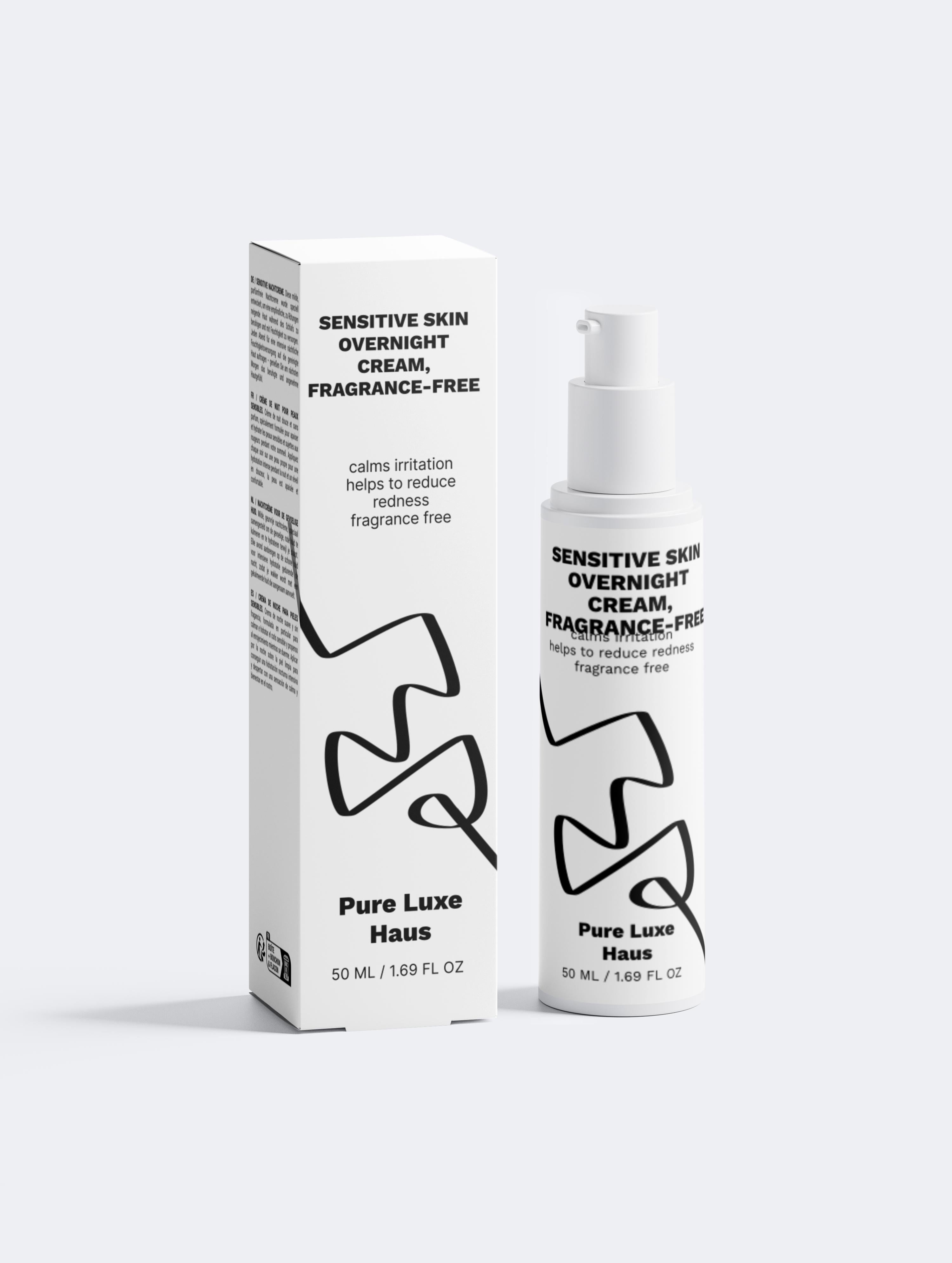 Sensitive Skin Overnight Cream, Fragrance-Free