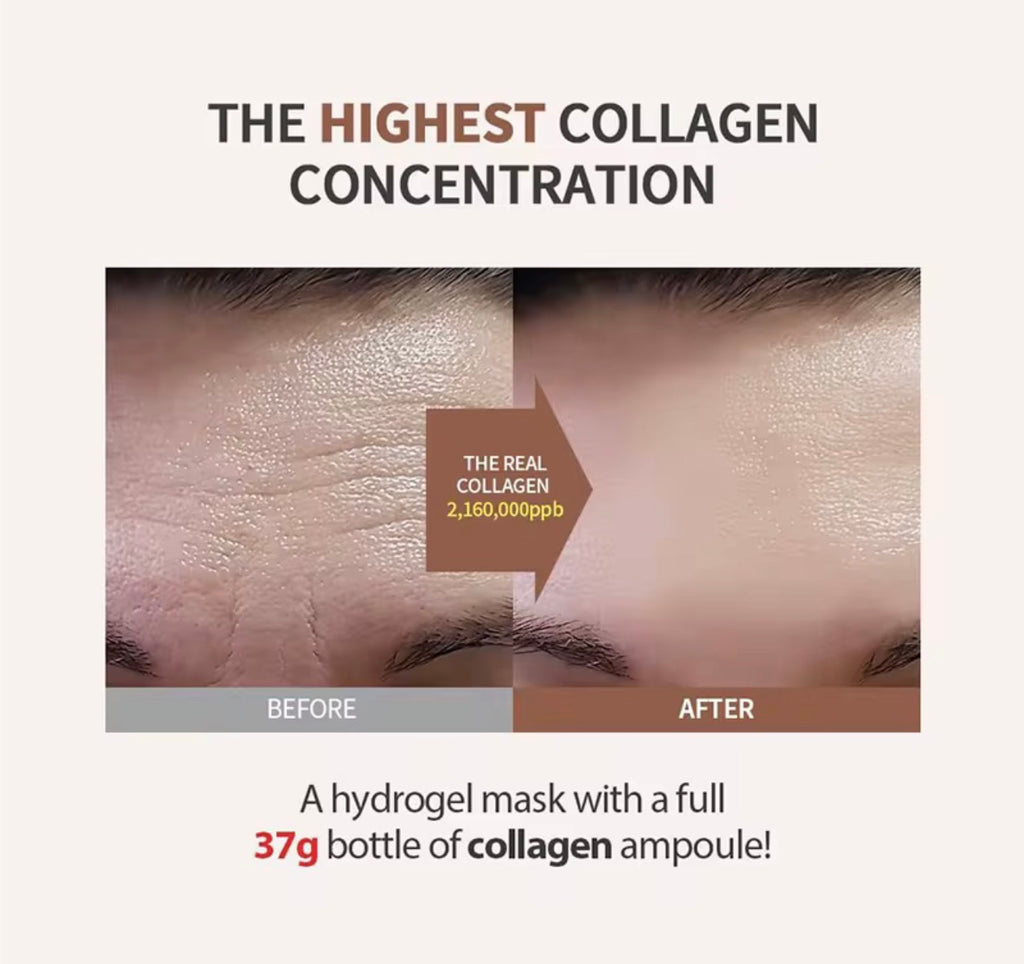 Deep Collagen Hydrogel Face Jelly Mask Set – 4 Pack | Glowing Hydrated Skin