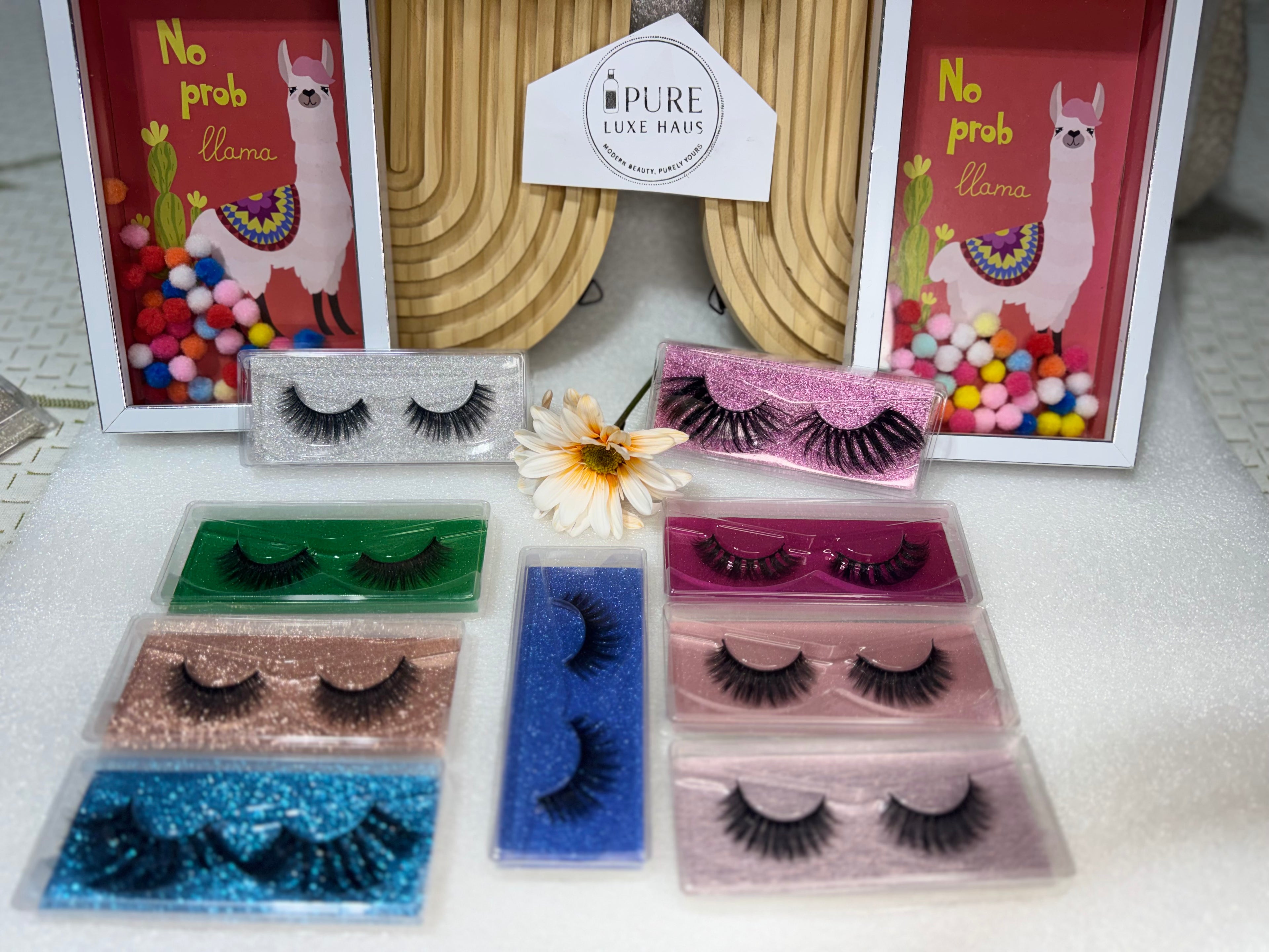 5 Pairs Luxury False Eyelashes | Dramatic & Wispy Lashes | Reusable Mink-Style Lashes | Glam Lash Set | Pure Luxe Haus