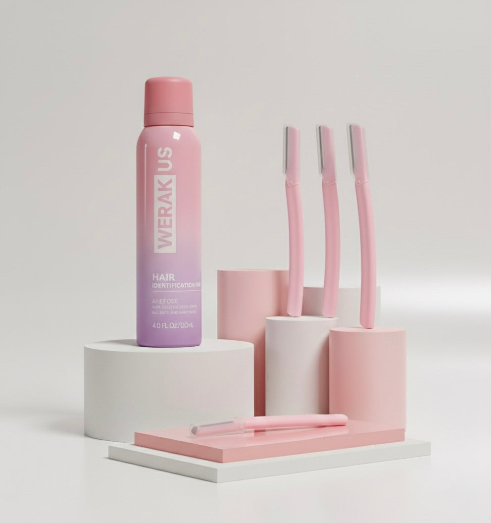 Smooth Skin Savior: Dermaplaning Razor Set with Peach Fuzz Remover Mist Handpacked