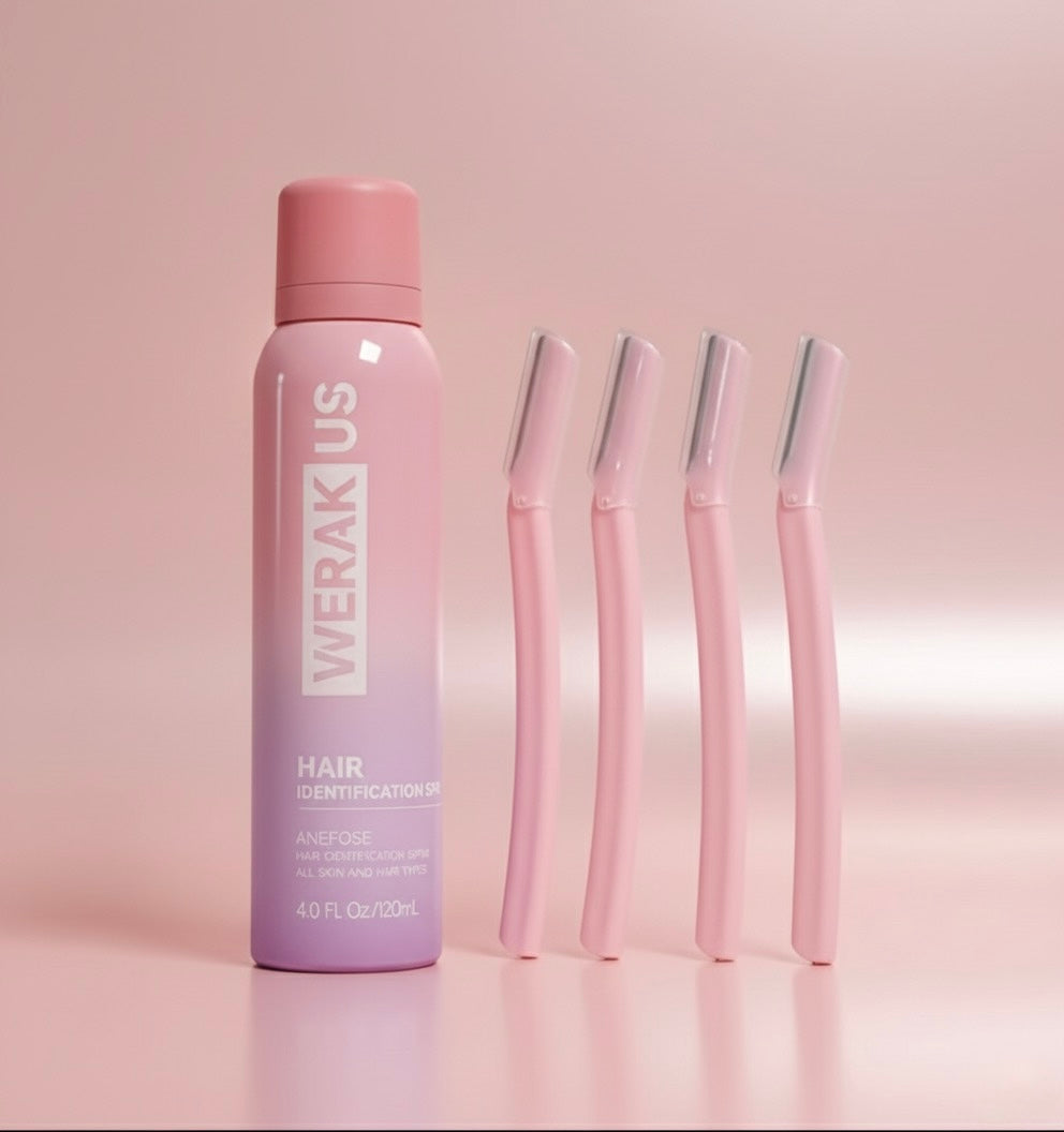 Smooth Skin Savior: Dermaplaning Razor Set with Peach Fuzz Remover Mist Handpacked