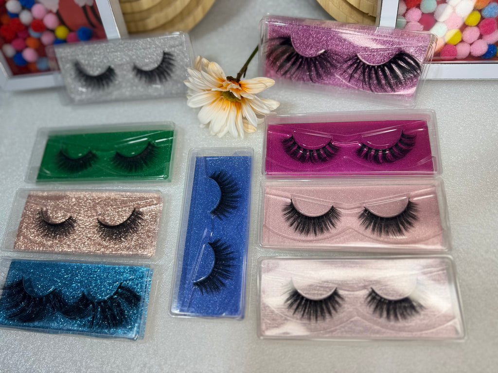 5 Pairs Luxury False Eyelashes | Dramatic & Wispy Lashes | Reusable Mink-Style Lashes | Glam Lash Set | Pure Luxe Haus