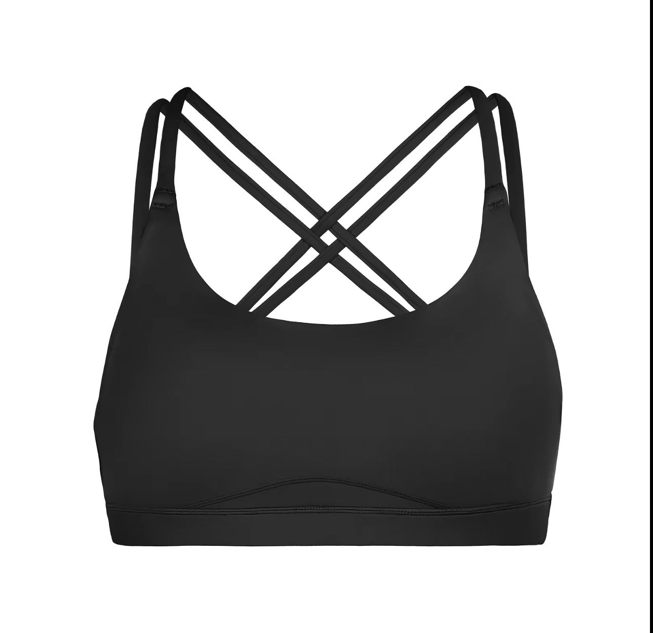 Strappy Sports Bras for Women High Support Criss-Cross Back Padded with Removable Cups Yoga Workout Activewear UPF 50+ Sun Protection