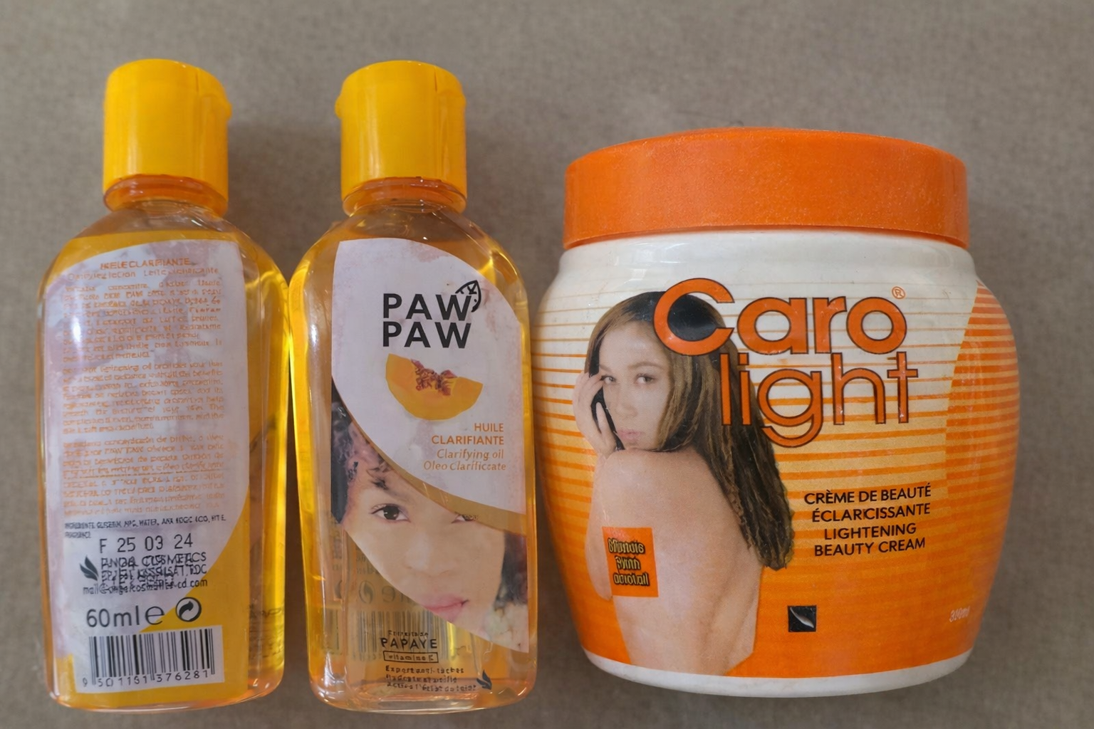 Caro Light & PAW PAW Papaya Brightening Skincare Bundle – Cream + Clarifying Oil Set