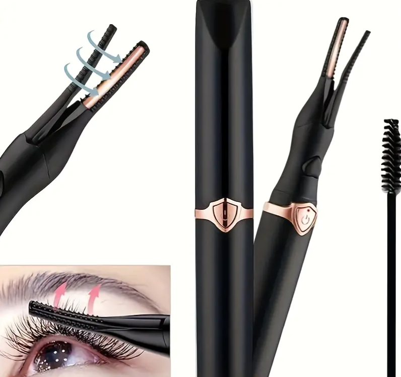 2-in-1 Heated Eyelash Curler – USB Rechargeable, Long-Lasting Lift