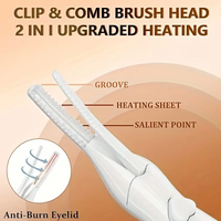 2-in-1 Heated Eyelash Curler – USB Rechargeable, Long-Lasting Lift