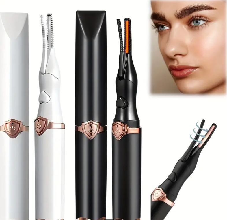2-in-1 Heated Eyelash Curler – USB Rechargeable, Long-Lasting Lift