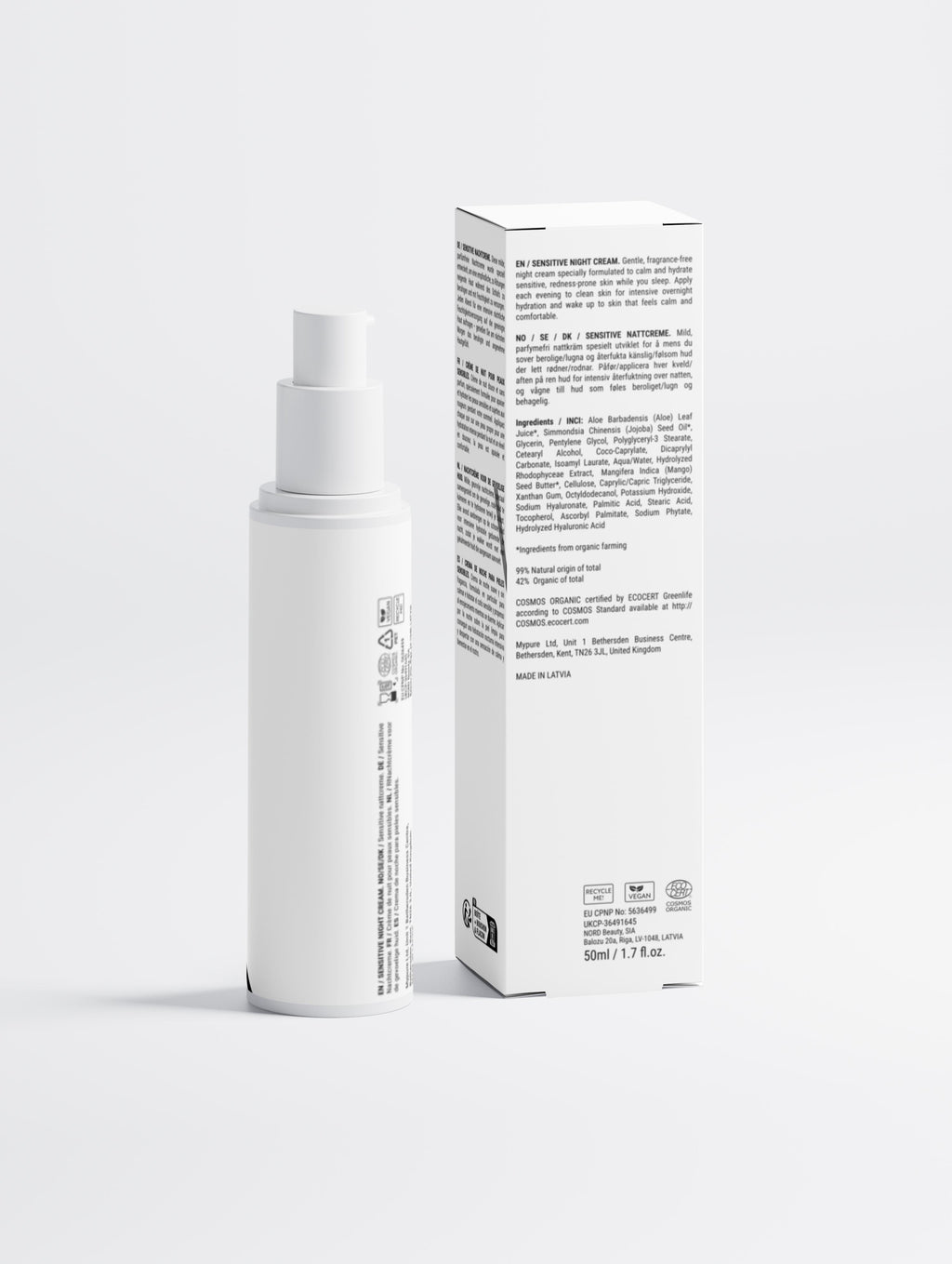 Sensitive Skin Overnight Cream, Fragrance-Free